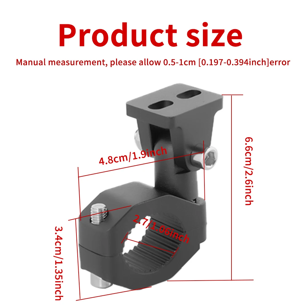 Motorcycle Headlight Spotlight Mount Bracket Motorbike Head Light Lamp Holder Support Adjustable Bumper Mount Clamp
