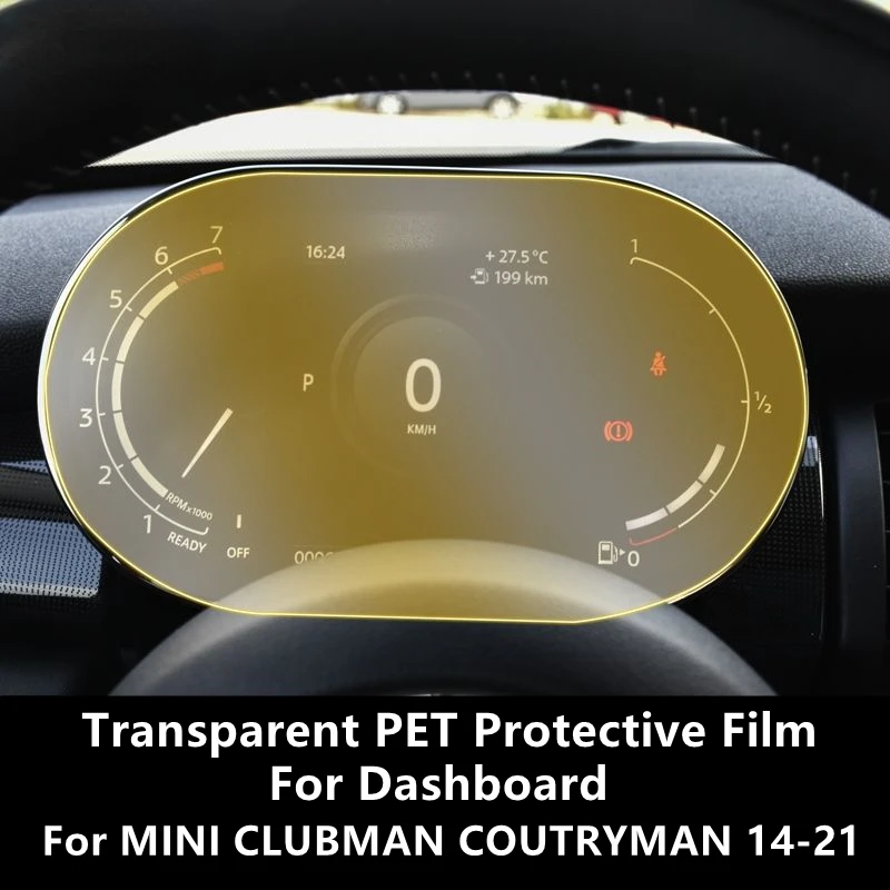 

For MINI CLUBMAN COUTRYMAN 14-21 F54 F55 F56 F60 Dashboard Transparent PET Protective Film Anti-scratch Repair Film Accessories