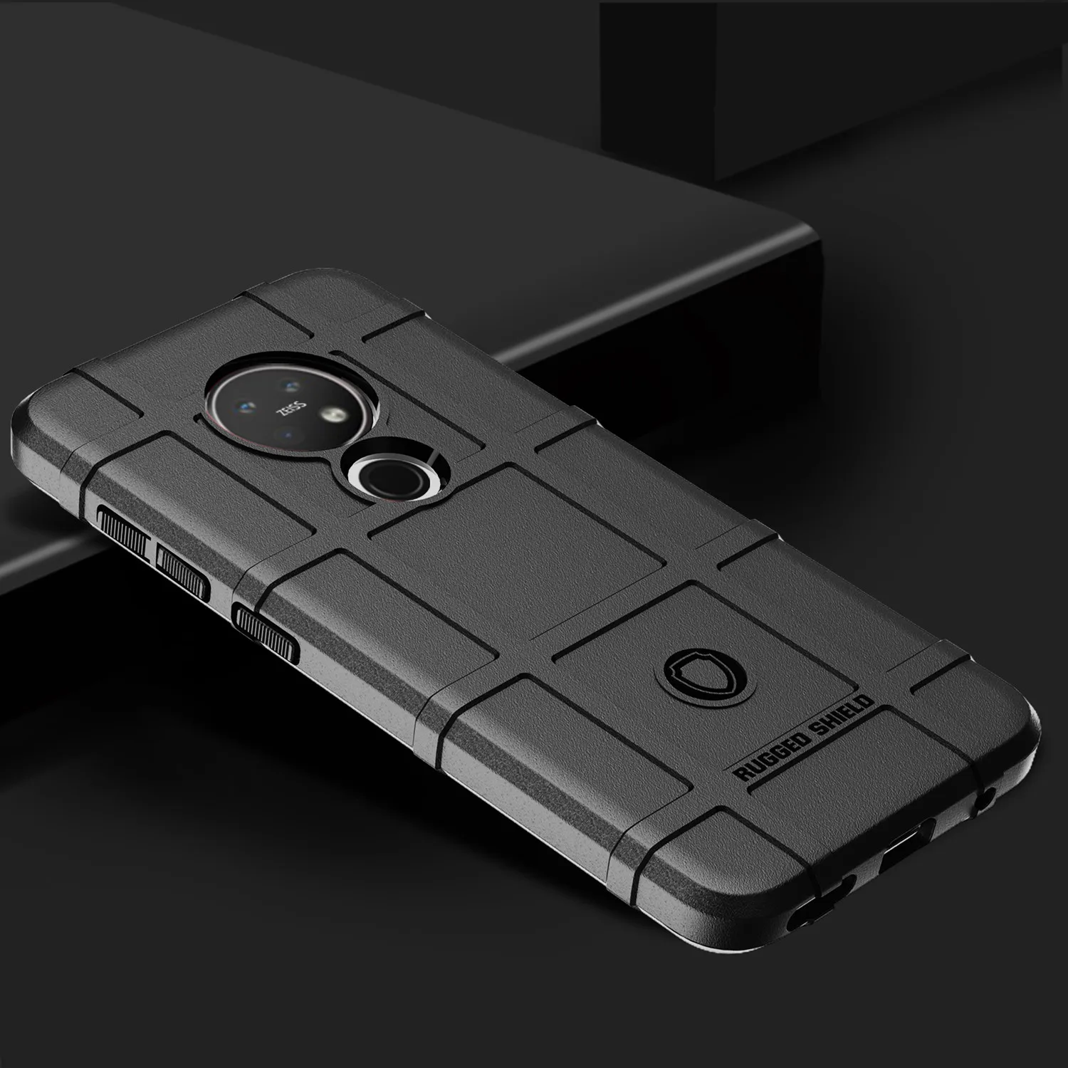 Capa de silicone à prova de choque para nokia 7.2 nokia 6.2, tampa traseira fosca, proteção anti-knock
