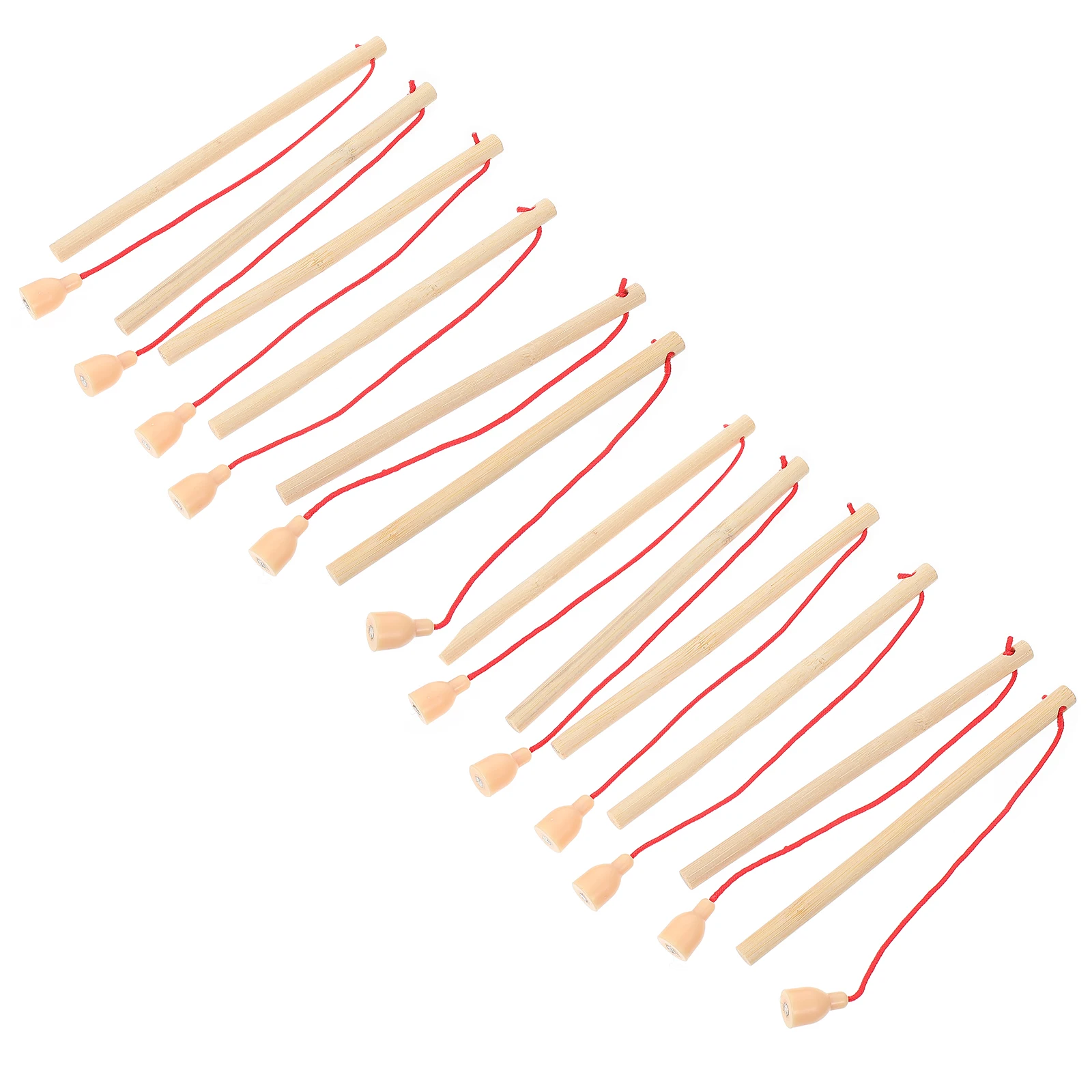 

12Pcs Wooden Rod Wooden Fishing Rods Toys Lightweight Kid Fishing Game Magnetic Poles Playtime Enjoyment