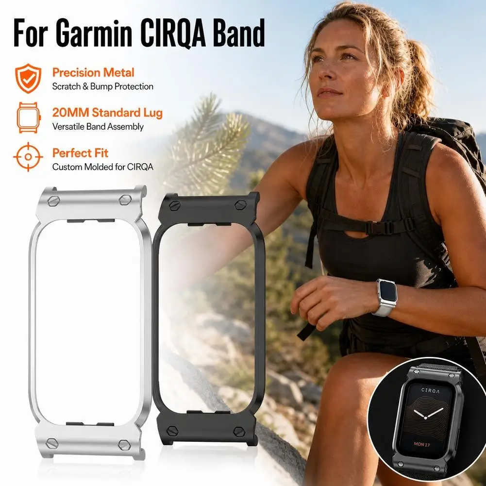 Metal Bumper Case for Garmin CIRQA Premium Aluminum Alloy Protective Frame Shell Slim Anti Scratch Shockproof Cover Accessories