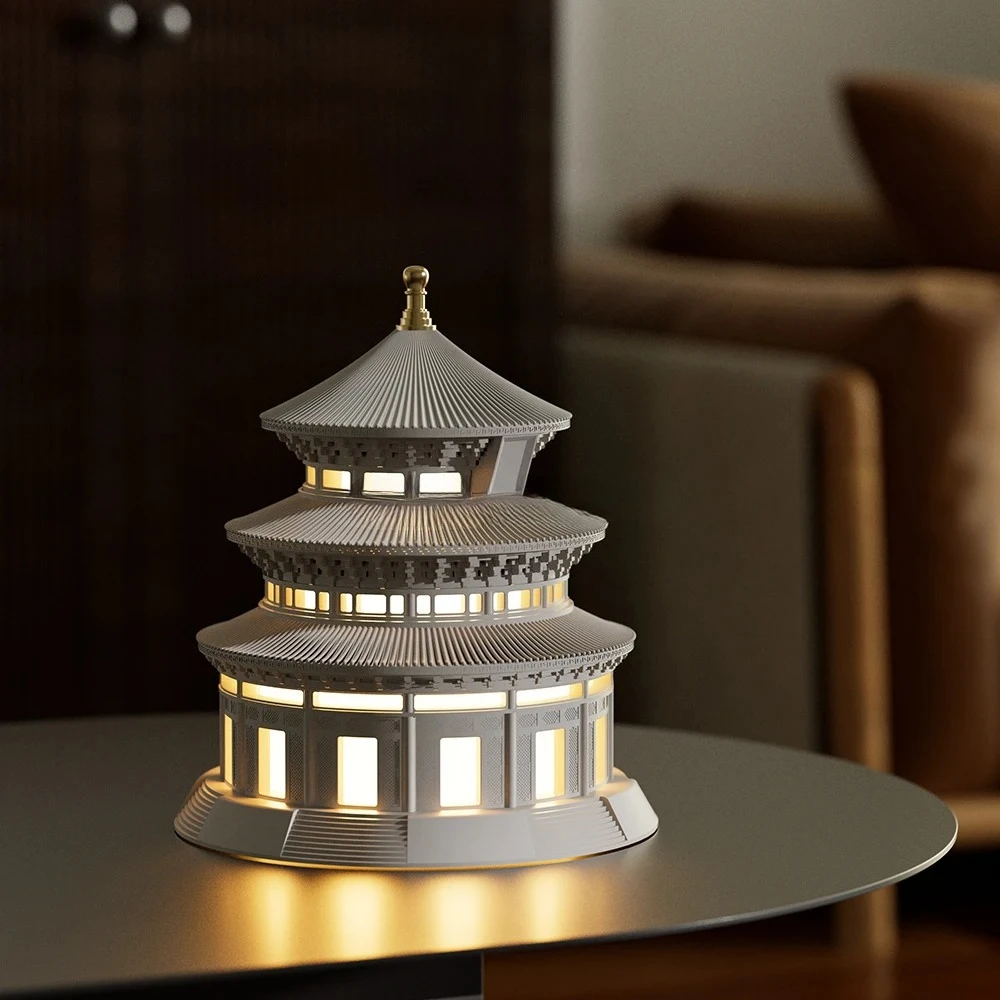 Decoration Light LED Touch White Table Lamp Adjustable Brightness Bedroom Table Lamp Interior Decoration Night Light