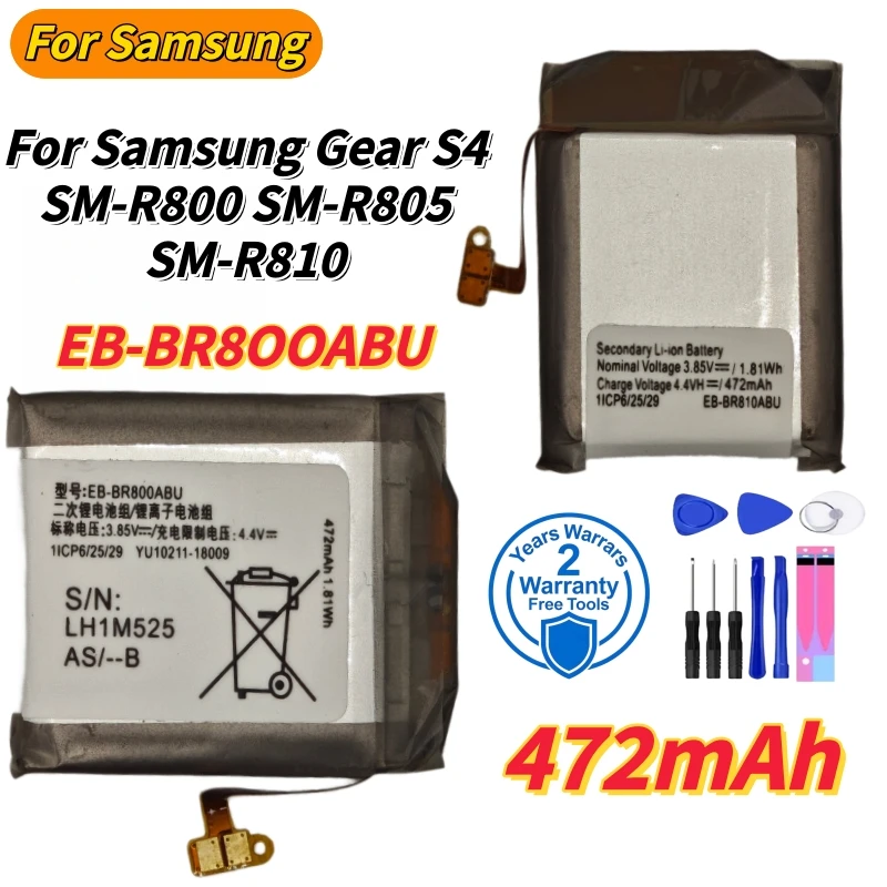 EB-BR800ABU EB-BR880ABY EB-BR890ABY Battery For Samsung Gear S4 Watch 4 40mm/42mm Watch 44mm/46mm Smart Watch Batteries+Tools