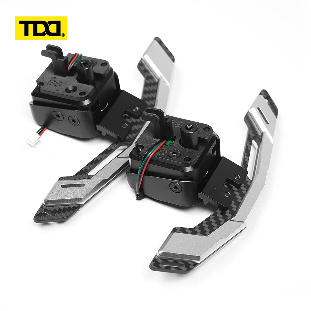 TDD Carbon Fibre Aluminum Alloy Magnetic Shift Paddles for A1 A2 A3 A4 A5 A6 A7 A8 Q2 Q3 Q4 S1 S2 Steering Wheel Shift Paddles