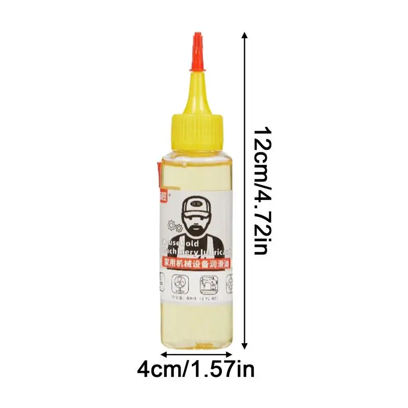 Sliding Door Lubricant 60ml Portable Door Hinge Needle Oiler Multifunctional Sewing Machine Oil Anti-Rust Oil-Based Lube For