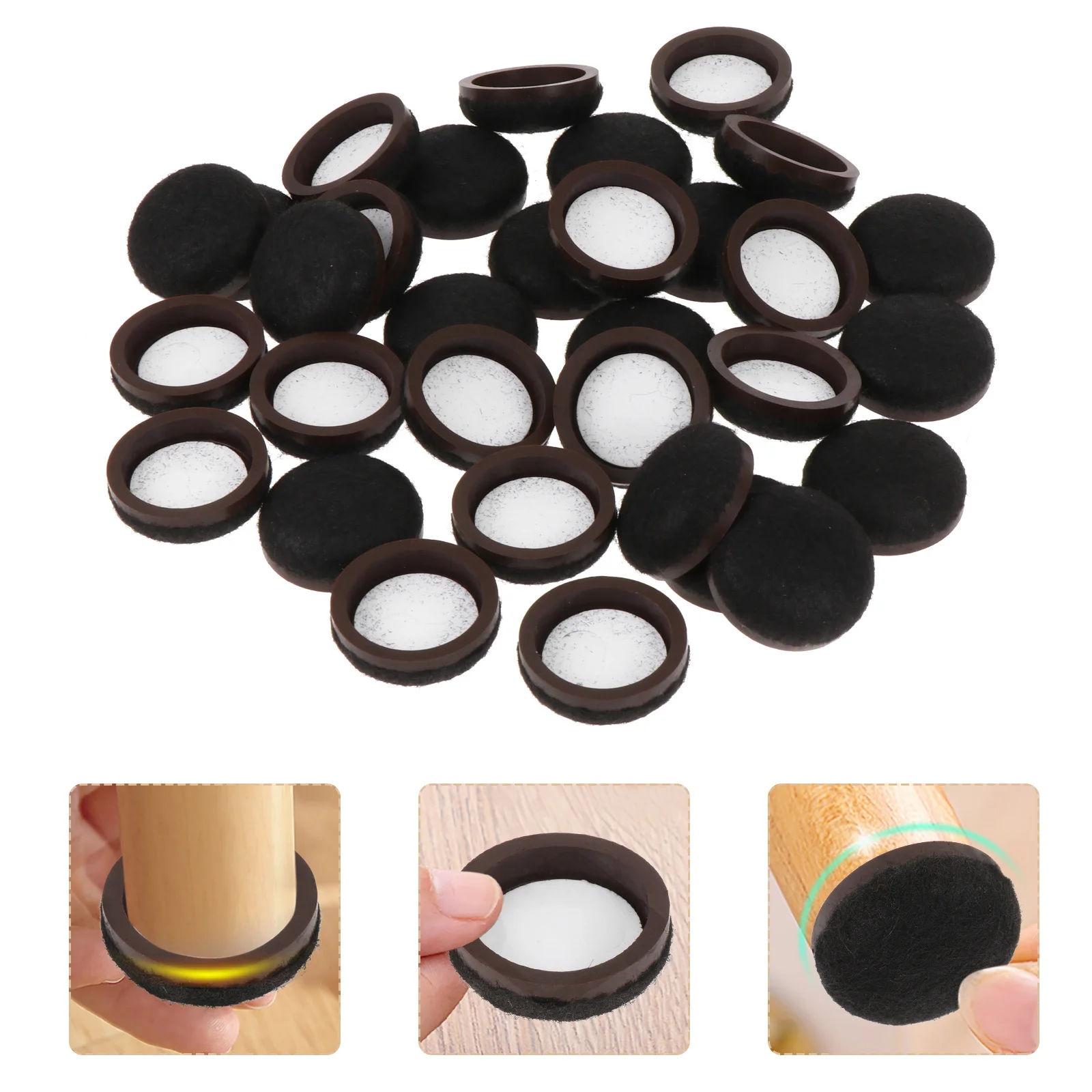 

1Set Easy Leg Protectors Silent Table Foot Covers for Parquet Flooring Damage Prevention Mat Set Table Feet Covers