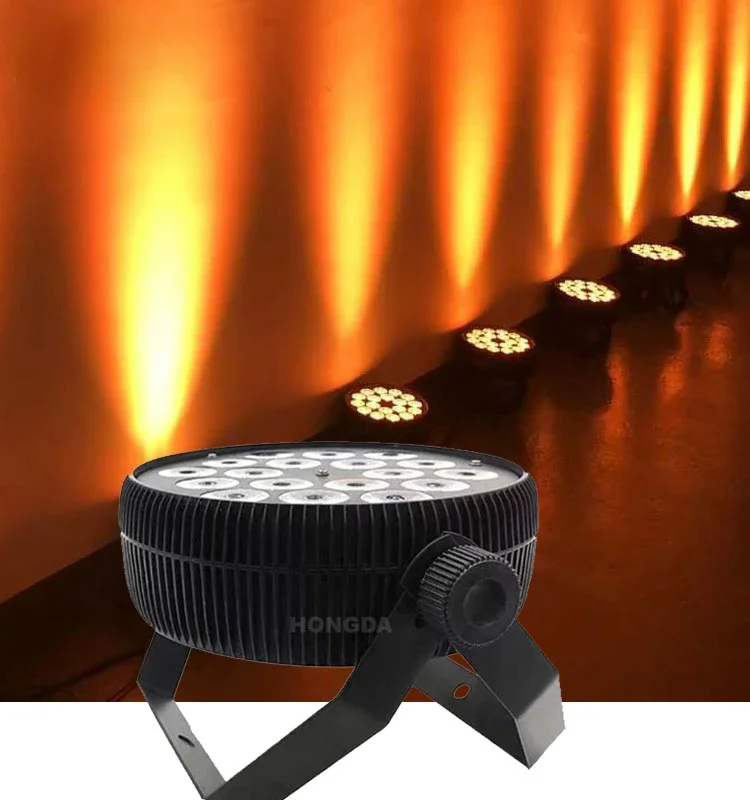 BOTAI LED Stage Lights RGBWA+UV 6-in-1 Par Lights, HOLDLAMP 18X12W High Power Par Can Lighting