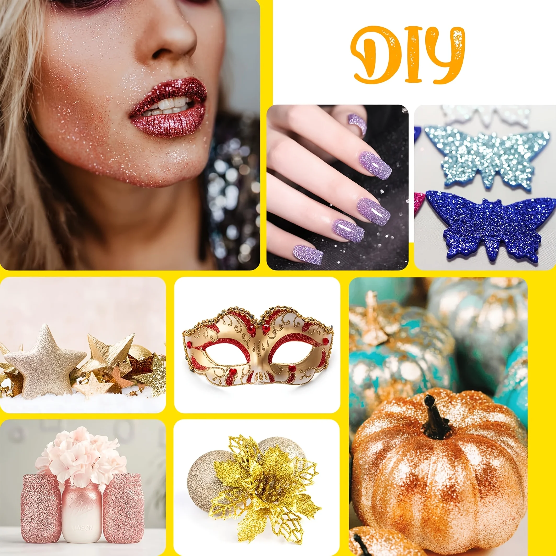 EYIR 8-Color Glitter Tattoo Se - đánh giá và giá Body Jewelry Glue