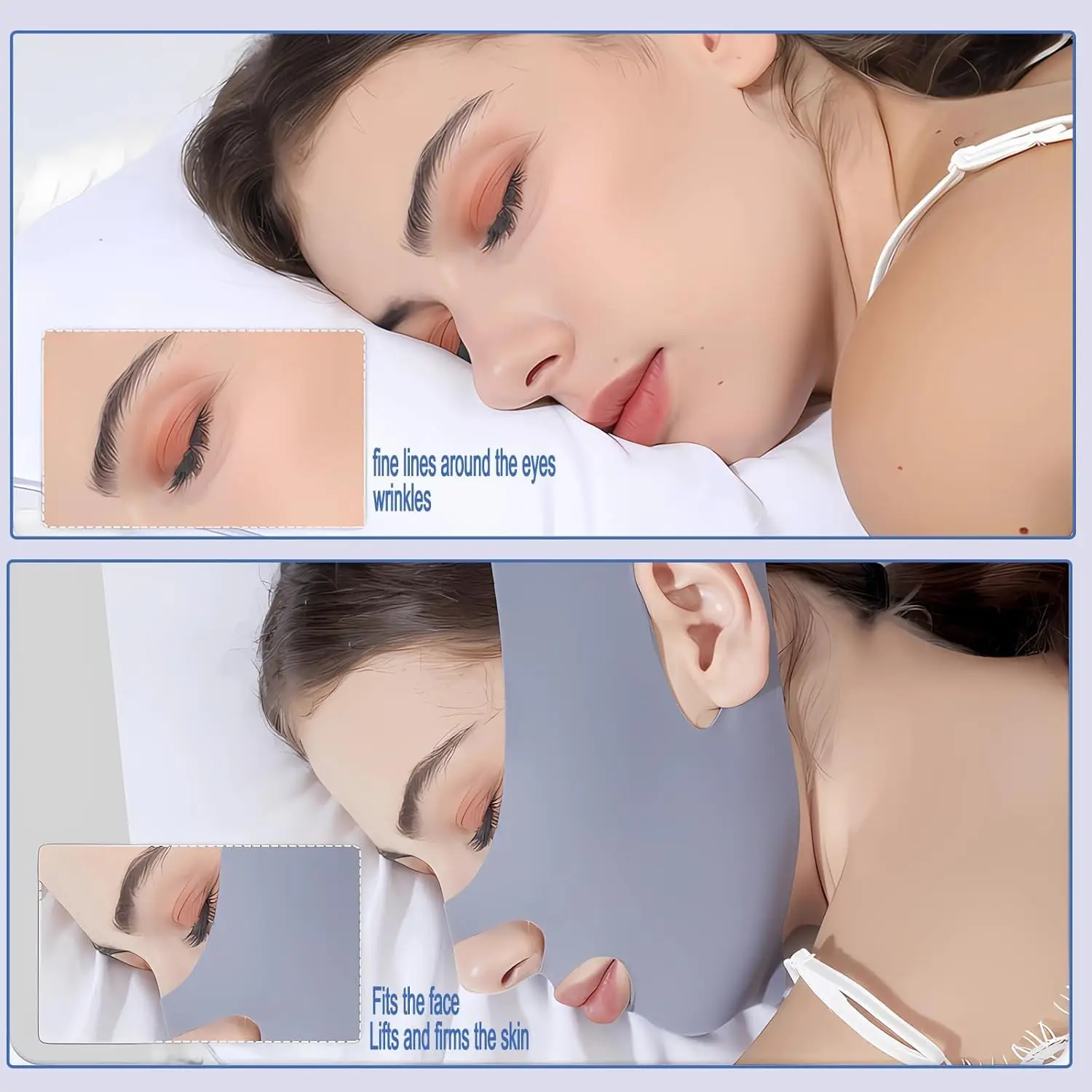 V-Face Compressão Banda, Facial Sculpting Máquina, Chin Strap, Linha V Reutilizável Levantamento Máscara, Respirável, Confortável Graphene Tape