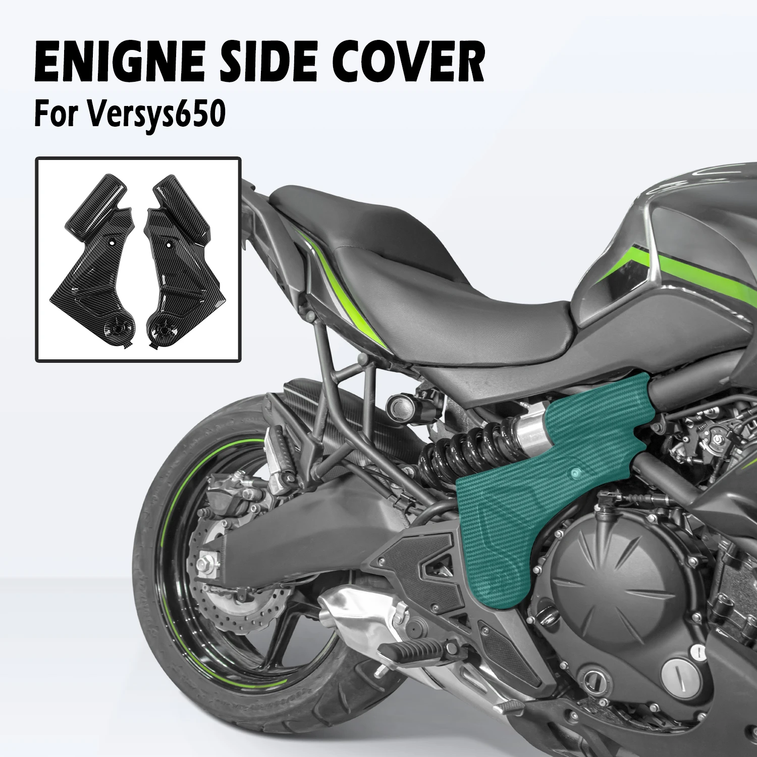 

Настраиваемая Передняя боковая обтекатель рамы для Kawasaki Versys650 Versys 650 2015-2021, панель двигателя, аксессуары для мотоциклов