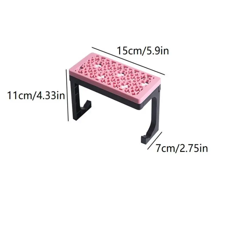 Siliconen make-upborstelhouder Droogstandaard Make-upset Opbergdoos Nagelpen en schilderborstelorganizer Geschikt voor alle handvatten