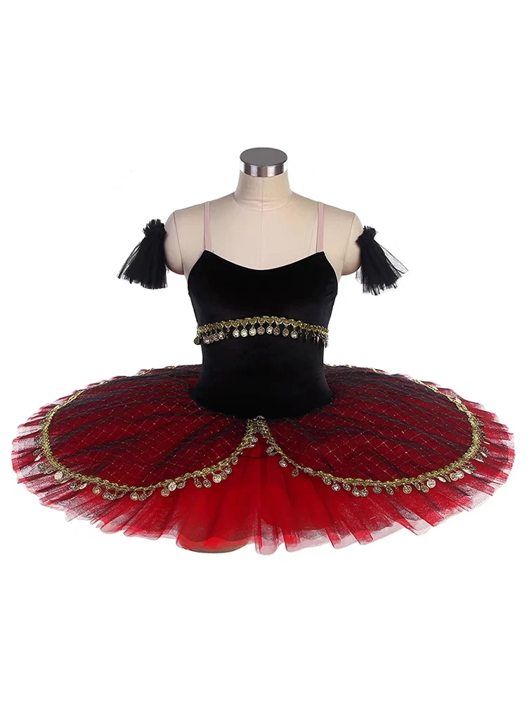 2025 Nieuwe balletrok Professionele klassieke pannenkoek tutu-kostuums