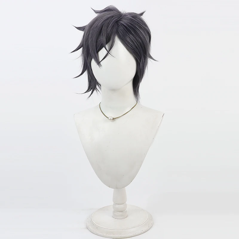 Touken Ranbu Online Akashi Kuniyuki Cos Cosplay Wig Halloween Carnival Party Prop Synthetic Hair Heat Resistant Fiber + Wig Cap