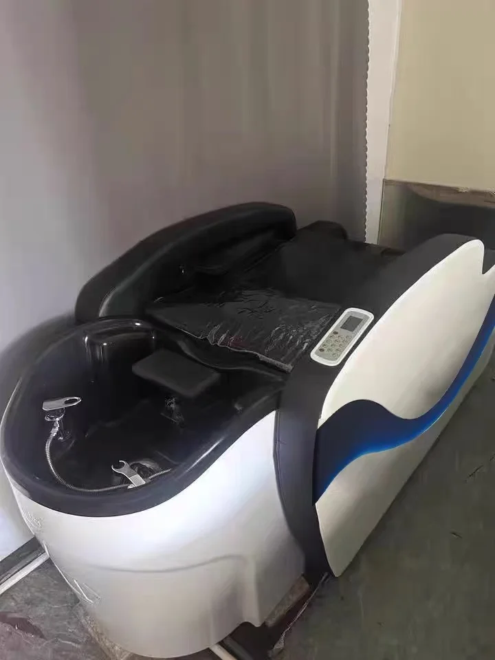 

Electric intelligent massage shampoo bed Barber shop Thai flat lying hair salon Automatic head treatment bed Massage bed