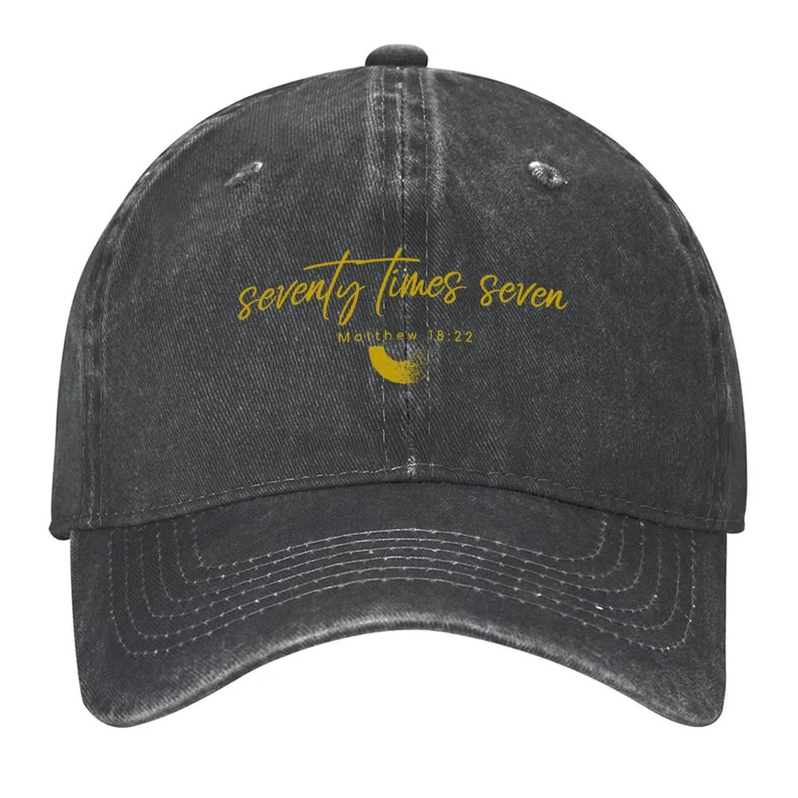 

Forgive Seventy Times Seven, 70 x 7, Matthew 18:22 Baseball Cap Sports Cap sun hat Anime For Man Women's