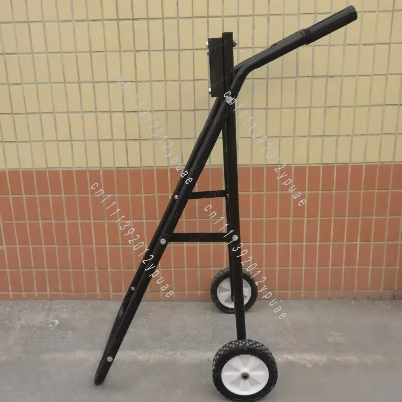 Outboard Motor Trolley&Fixed Mount Bracket, Marine Engine Thruster Holder, Portable Display Support Rack for Boat Outboard Unit