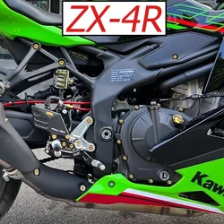 FLAWLESSTI Gr5 Titanium Bolt Engine Crankcase Pipe Cover Engine Oil Bolt Sprocket Swingarm Nut For Kawasaki ZX-4R ZX-4RR