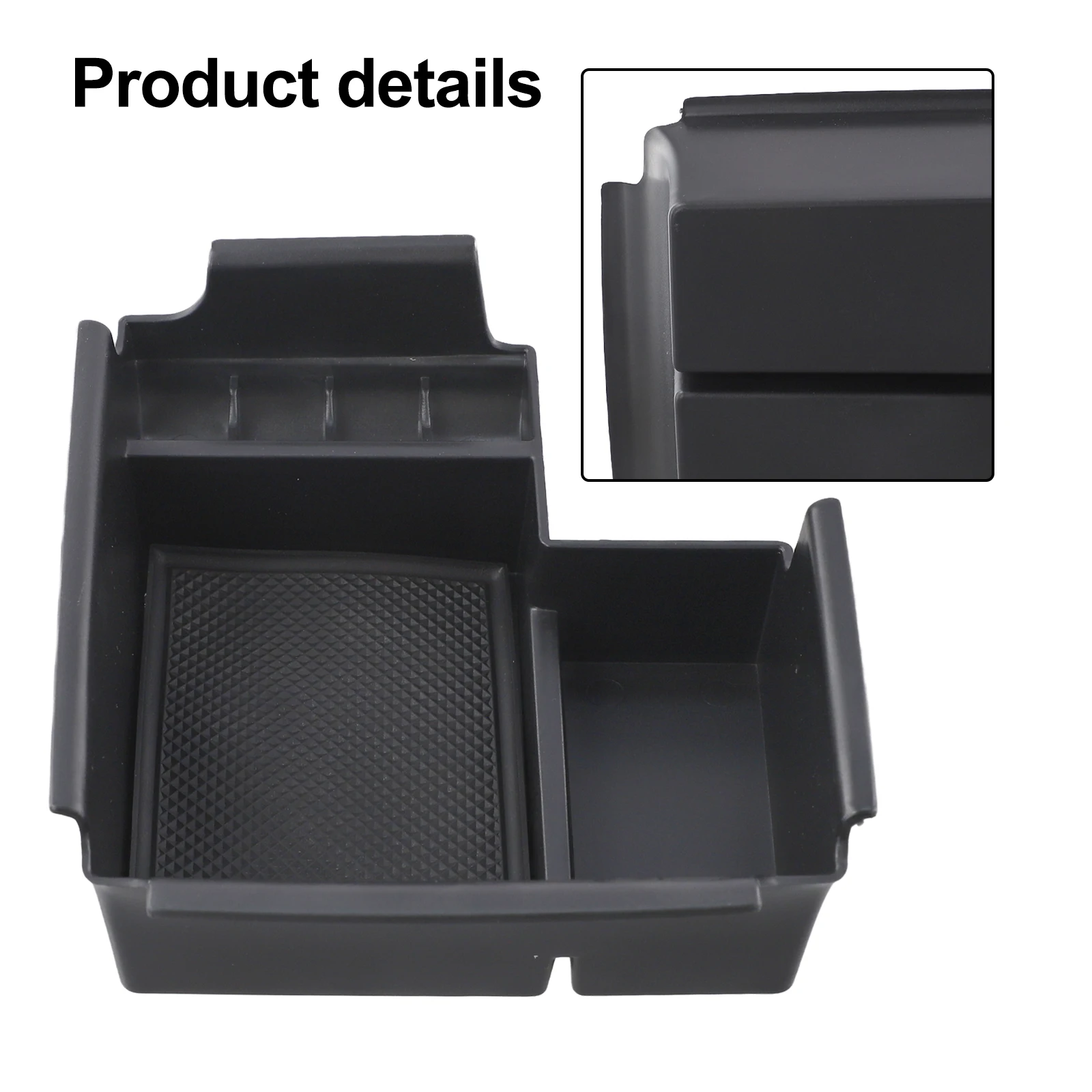 Armrest Box Storage 2019-2024 Tray Organizer Practical And Reliable Design Wear-resistant And Non-deformed Black