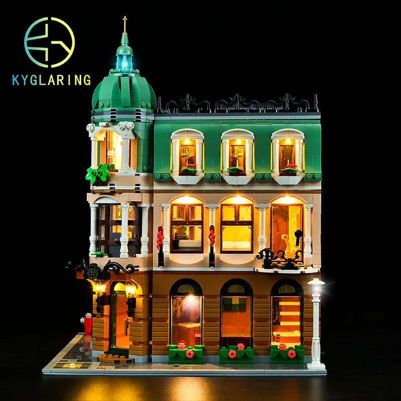 Kyglaring Led Lighting Set DIY Toys for Creator Expert 10297 Boutique Hotel Collectible Toys Lamp Kit(Only Light Kit Included)