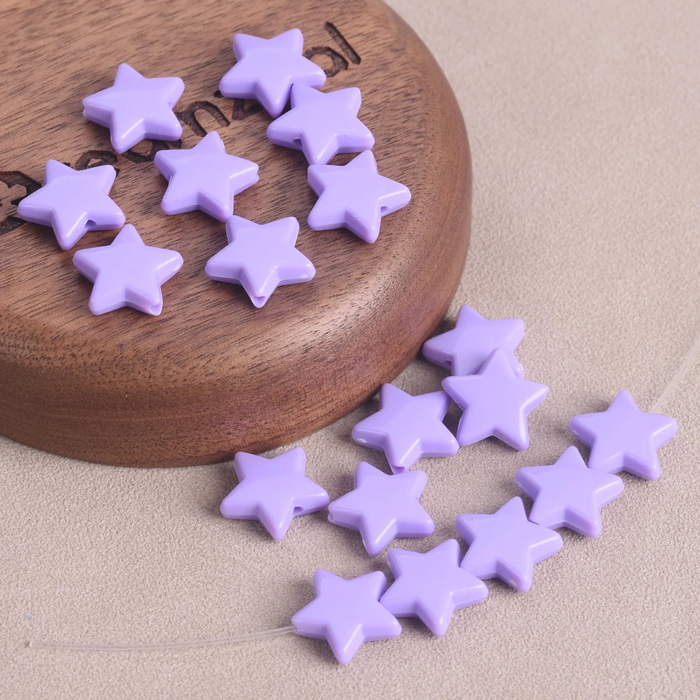 

50pcs Star Shape 14mm Light Colors Acrylic Plastic Loose Beads Lot For Jewelry Making DIY Crafts Findings