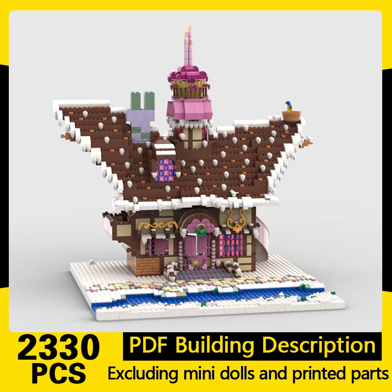 

City Street View Model MOC Building Bricks Winter Sugarcube Corner Modular Technology Gifts Holiday Assemble Children Toys Suit