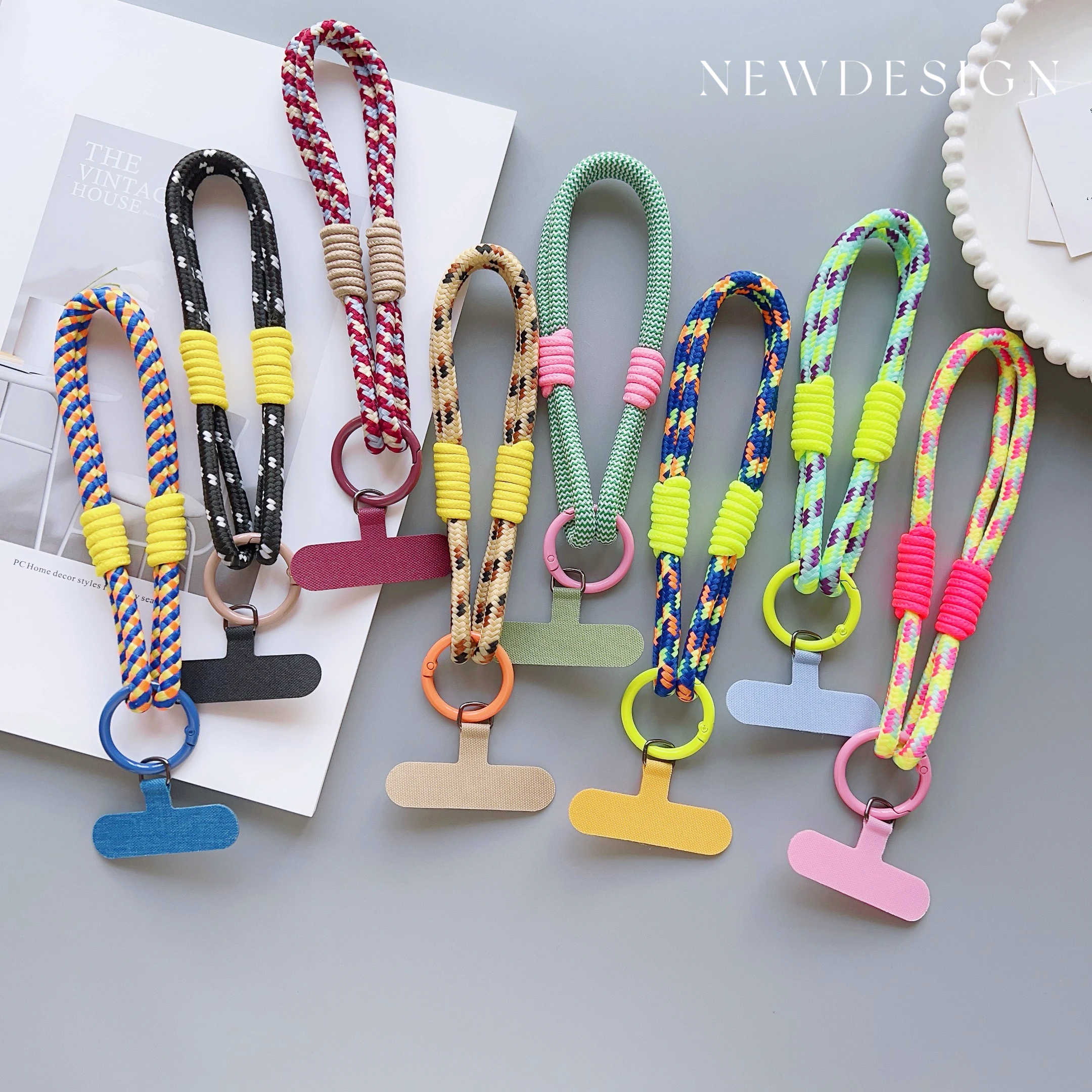 Versatile Mobile Phone Universal Lanyard, Portable Wrist Short Rope, Multi-Purpose Creative Style Matching Anti-Drop Bracelet