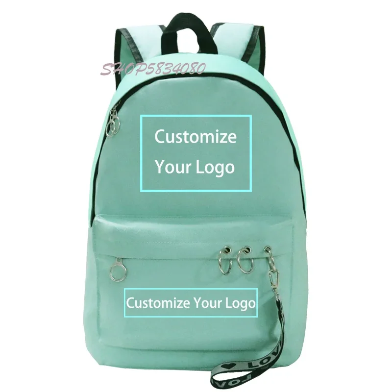 Ribbon Backpack Customize Your Logo Image School Bags DIY Bags Teens Back To School Shoulder Bag Girls Boys Backpacks Women Bags