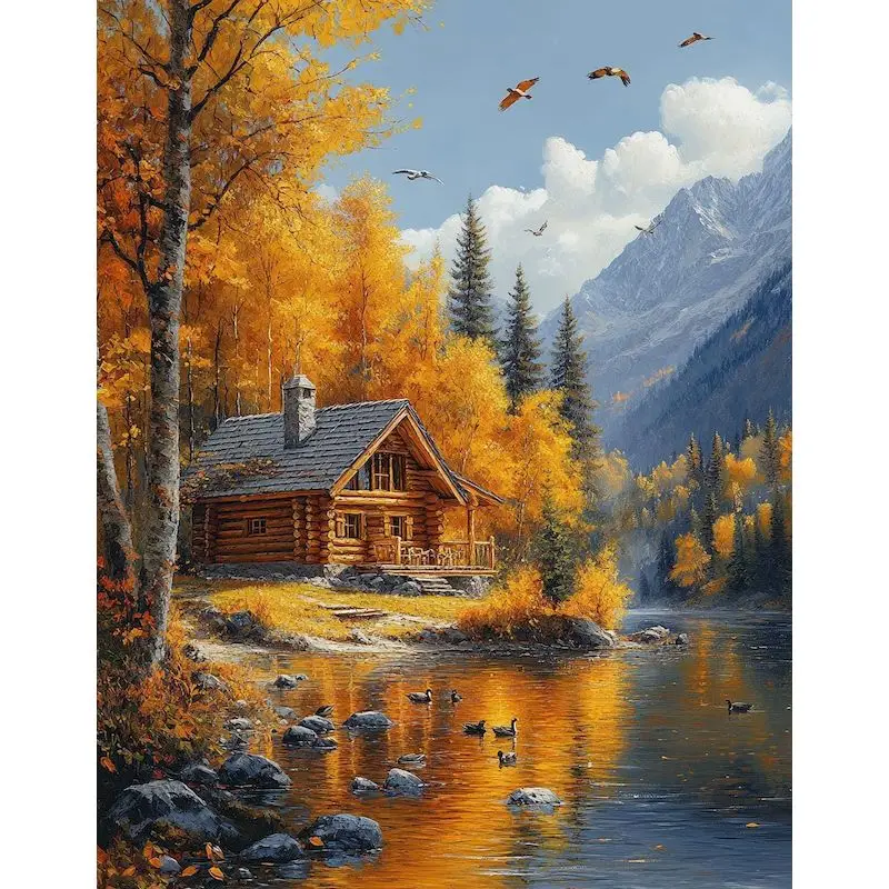 

RUOPOTY Painting By Numbers Kits Daisy Flowers Modern Coloring By Numbers For Home Decor Acrylic Paint