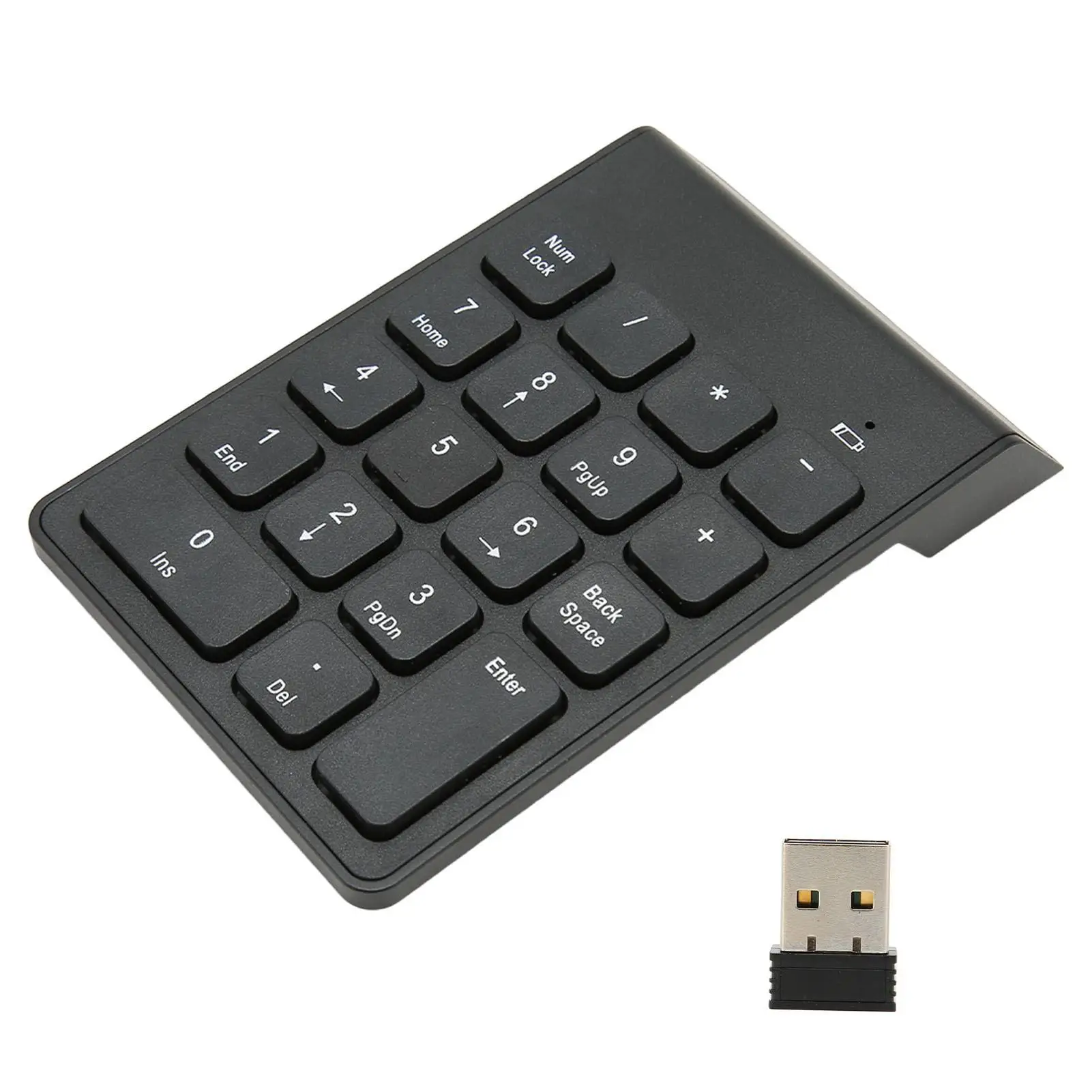 2.4G Wireless Numeric Keypad - 18-Key Chocolate Keys Numpad for Banking & Accounting - Plug and Play