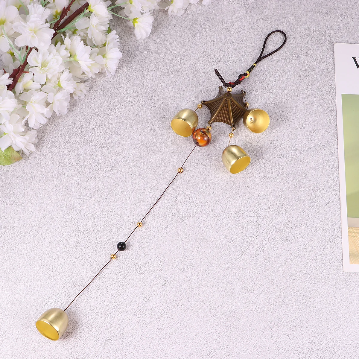 

2pcs Alloy Wind-Bell Hanging Decor Door Chimes Bells Hanging Wind-Bell Durable Safe Gifts Family Decoration