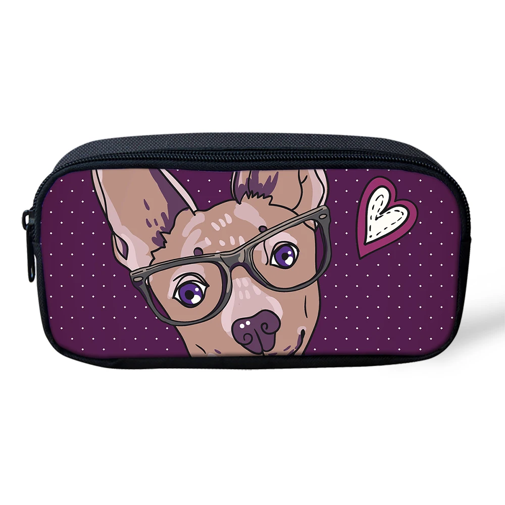 Sac à crayons personnalisé à motif de chien Corgi mignon, trousse à crayons personnalisée avec fermeture éclair, papeterie, cadeau d\'anniversaire,