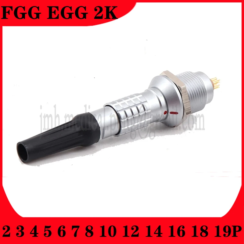 

FGG EGG 2K 2 3 4 5 6 7 8 10 12 Pin Waterproof IP68 Aviation Metal Push-Pull Self-Locking Male Plug And Female Socket Connector