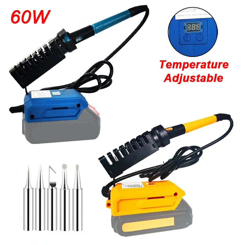 

For Makita for Dewalt 18V 20V Battery Electric Soldering Iron Welding Power Tool 300-500℃ Temperature Adjustable Fast Heating