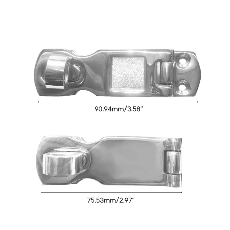 Folding Bending Hinge Flush Door Compartment Stainless Steel Hinge Durable Drop Shipping