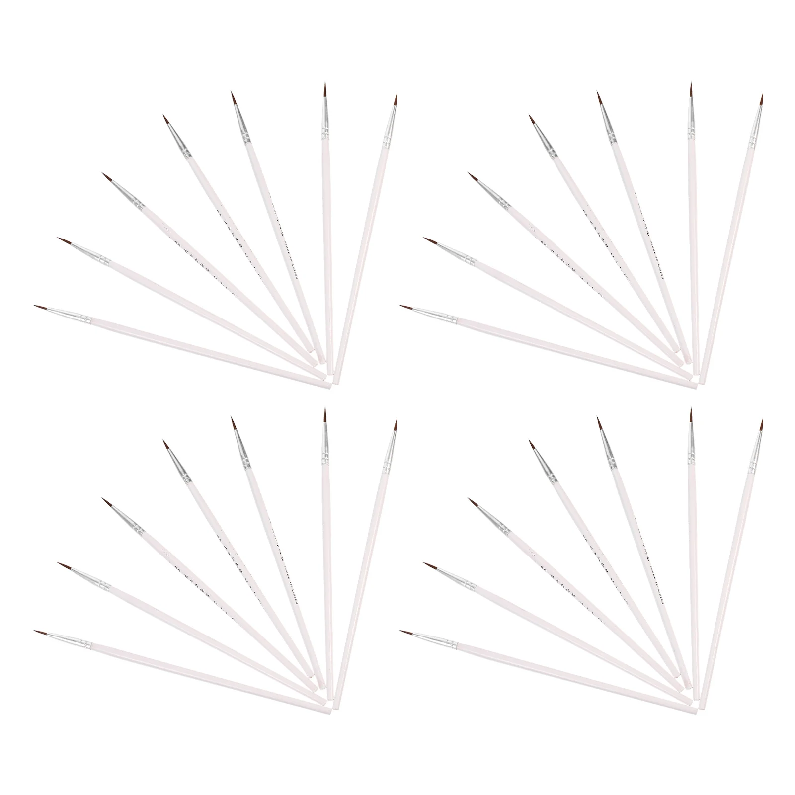 100 قطعة من فرش الطلاء التفصيلي للأظافر بألوان مائية من الأكريليك الزيتي، شعر نايلون عالي الجودة، أداء سلس، مقبض خشبي واسع #5