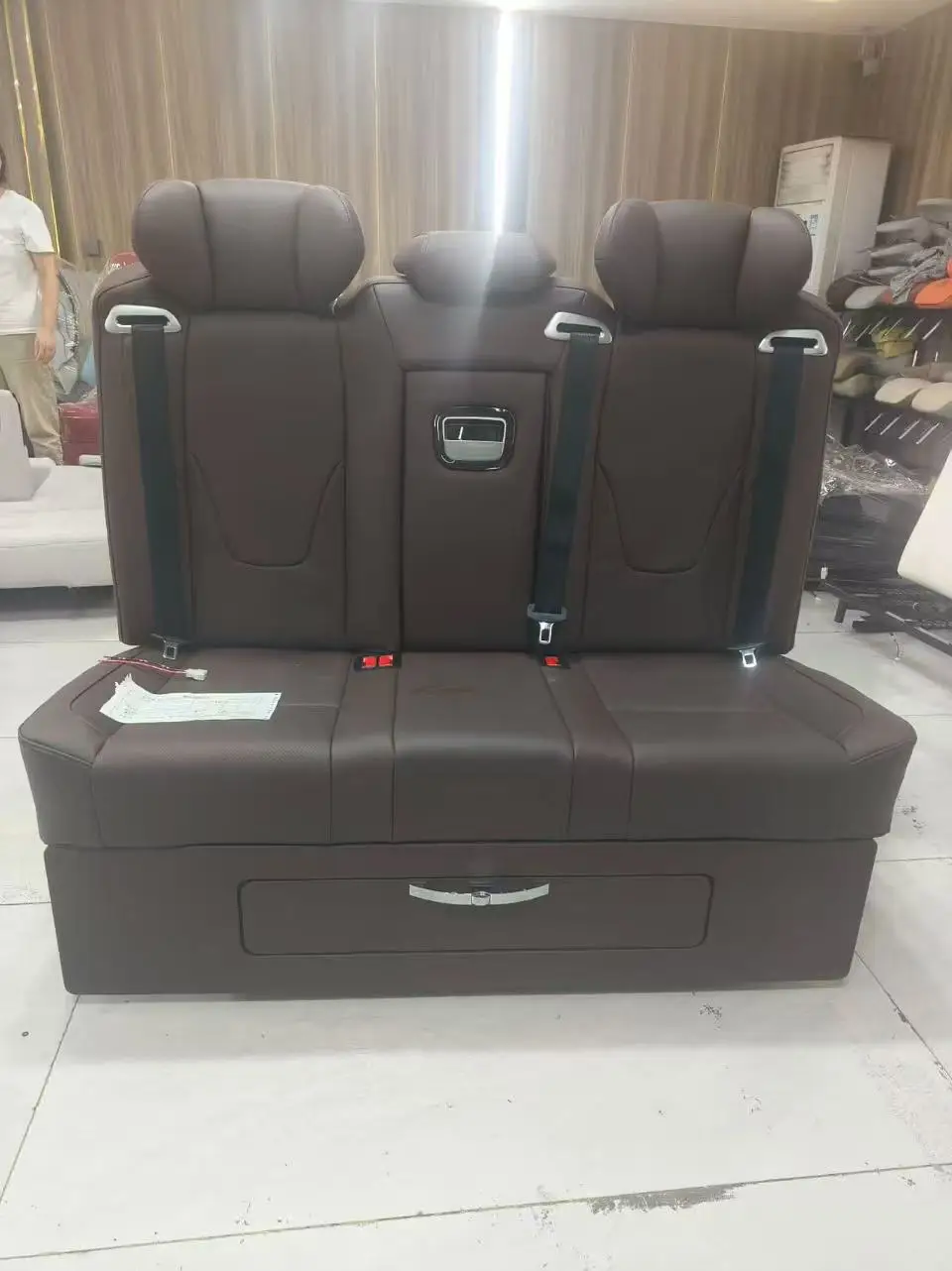Factory Direct Wholesale Business Car Interior Modification Custom Luxury VIP Electric Sofa Bed Seat Adjustable Angle Seats
