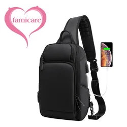 2023 Fashion Leisure Waistpack Chest Bag Men's Multifunctional Business Sports Travel Waterproof One Shoulder Crossbody Backpack