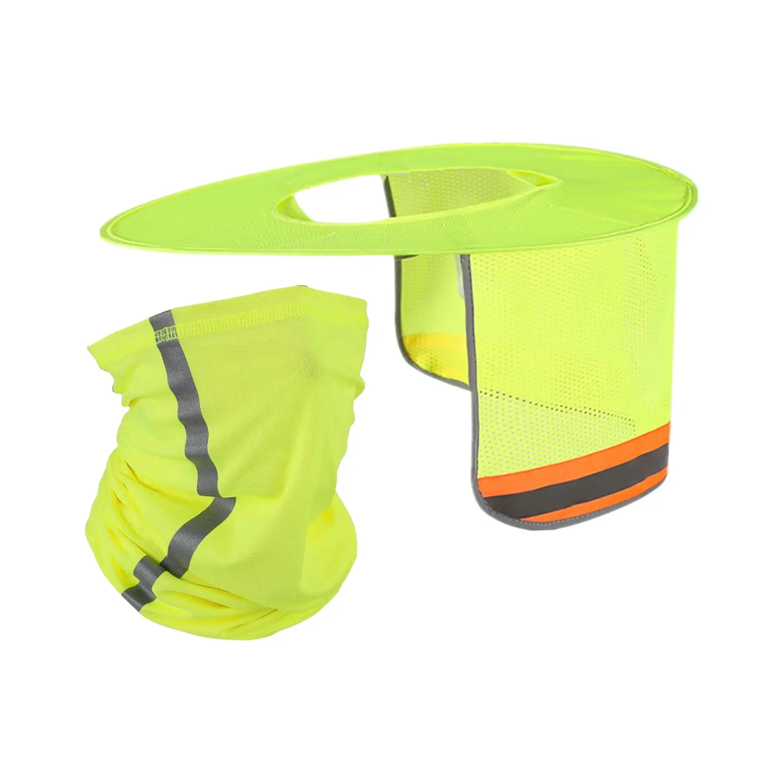 안전모 햇빛 가리개 높은 가시성 PP 선쉴드 풀 브림 통기성 반사 스트립 커버 건설 현장용