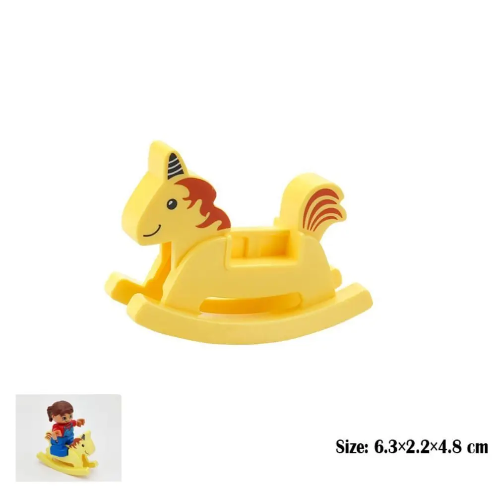 Genitore-figlio Grandi blocchi di costruzione Accessori Blocchi di costruzione Modello di connessione Giocattoli Scene Assemblare giocattoli di mattoni Plastica assemblare