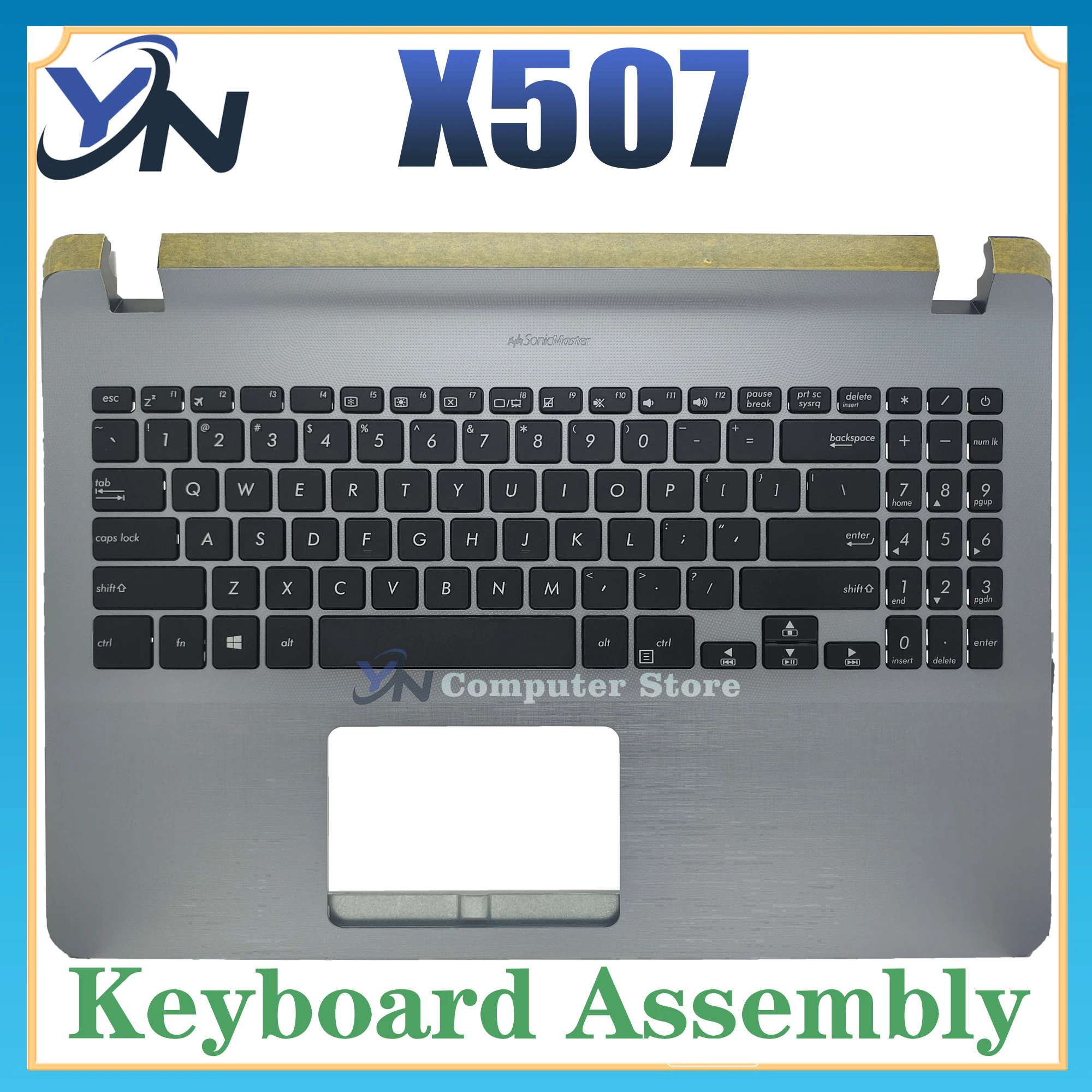 

X507U For Laptop Keyboard X507M X507MA Y5000U X507L X507LA X507UB X507UA X507UF Keyboard Palmrest C Shell Assembly