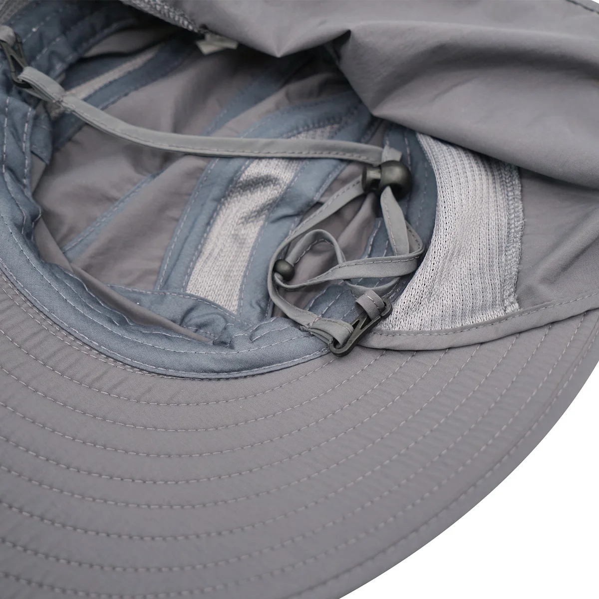 Connectyle Mens Women Summer Sun Hat UPF 50+ Sun Visor Protection Cap Adjustable Quick Dry Wide Brim Fishing Hat with Neck Flap