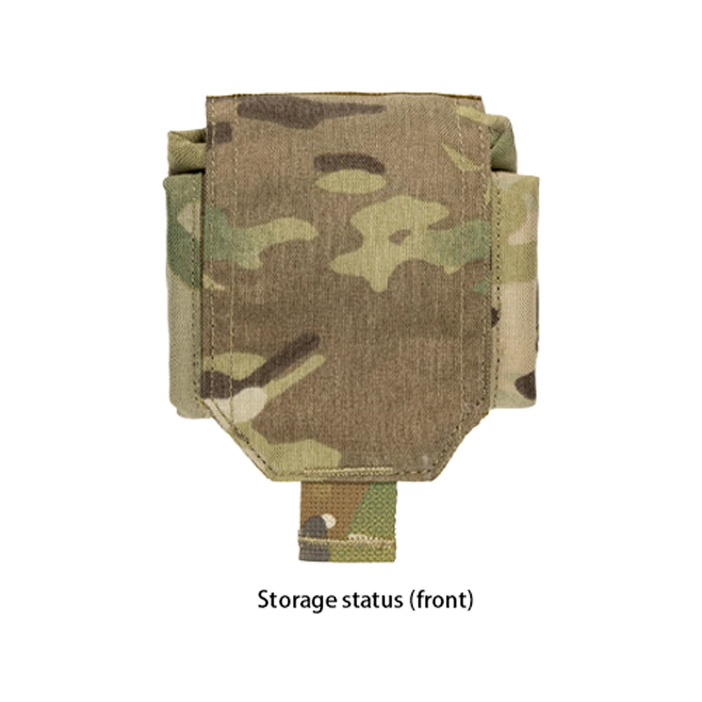 Outdoor Dump Pouch Foldable Outdoor Recycling Bag Molle Pouch Storage Bag Imported 500D Fabric