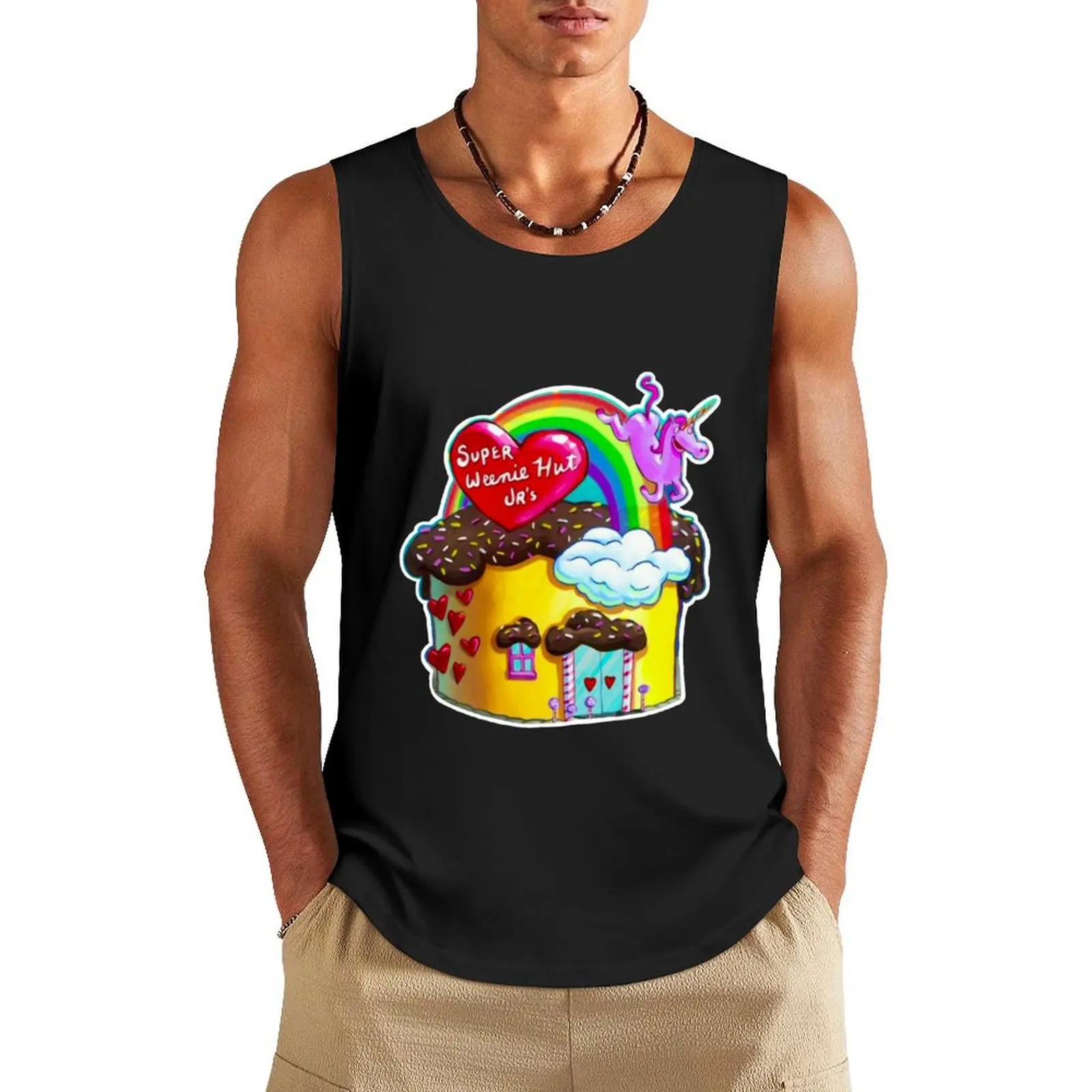 Super Weenie Hut Jr. Tank Top best selling products Men's gym gym men men gym