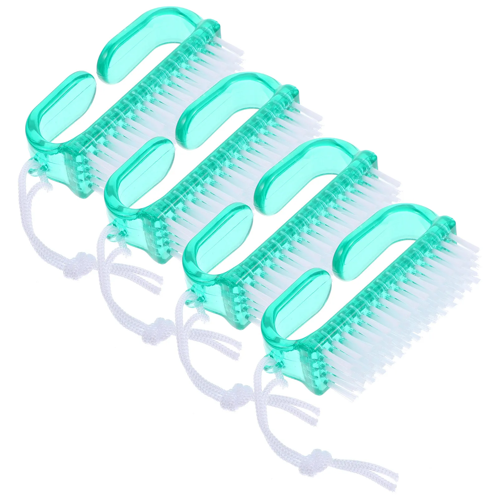 

Набор из 4-х щеток для ногтей с пластиковой ручкой, для чистки ногтей, маникюра и педикюра, портативный, для путешествий