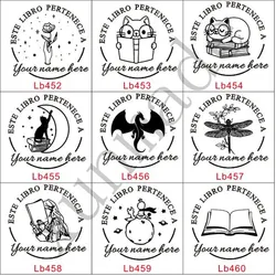 ex libris timbres personalizados de tinta fotopolimero para sellos libros custom library stamp