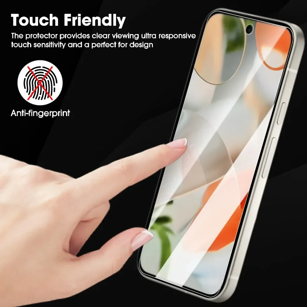 8pack Tempered Glass for Google Pixel 9A Front Films Camera Lens Screen Protector for Google Pixel 9A HD Anti-scratch Glass Film