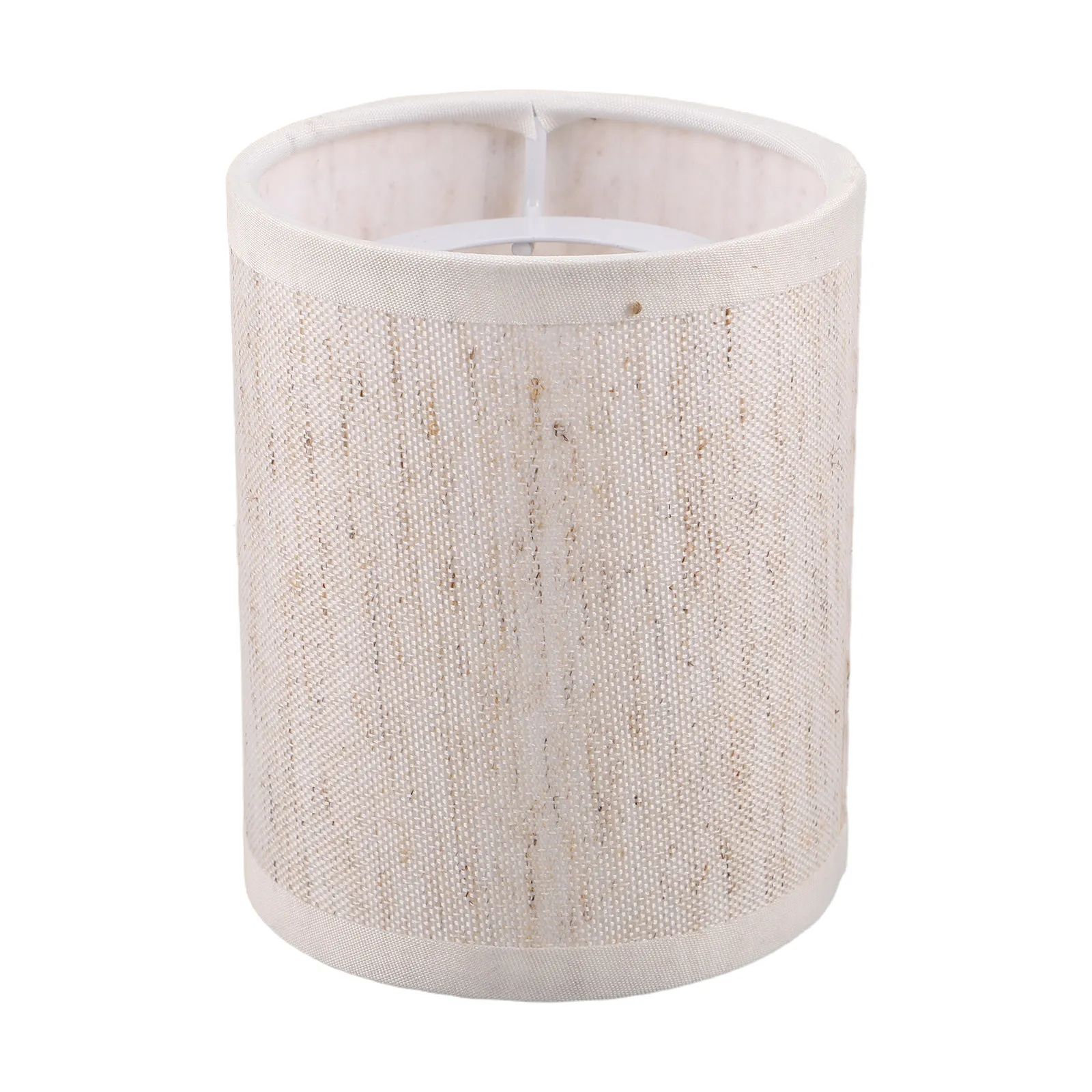 Mini Linen Lampshade for Table Lamp 3.9x3.2 Anti-Glare E14 Light Cover for Bedroom Living Room Kitchen Hotel Beige