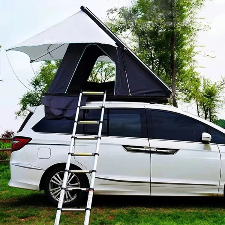 

Waterproof Aluminium Triangle Clamshell Shell SUV Car Camping Equipment Automatic Hard Shell Cover Roof Top Tent