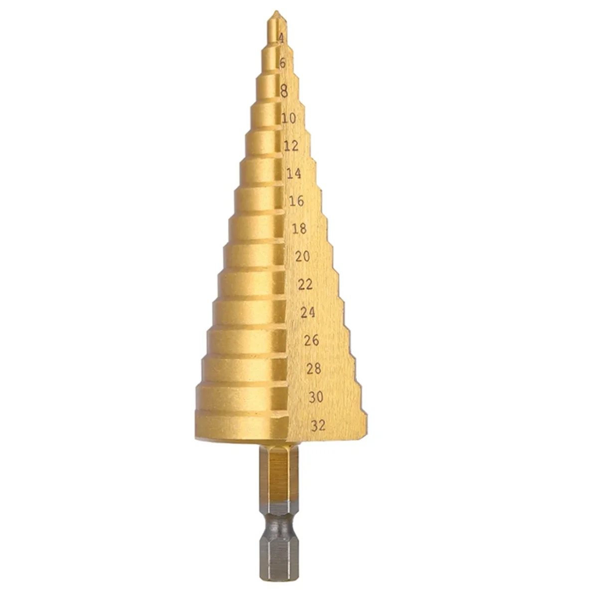 

4-32mm HSS Straight Groove Step Drill Bit Wood Metal Hole Cutter Core Drill Bit Pagoda Drill Bit