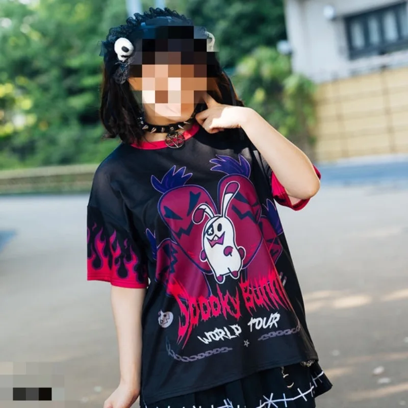 

New Anime Gothic 3D Printed T-shirt, Unisex, Colorful, Original Y2K Street Style, Suitable for Home and Outdoor Leisure